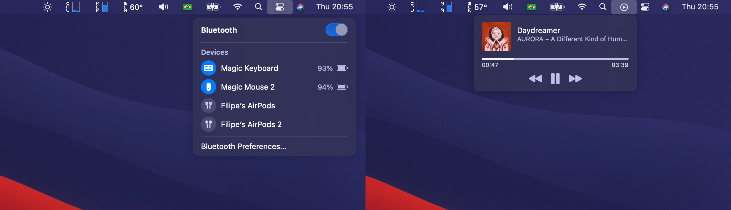 menu bar skype for mac